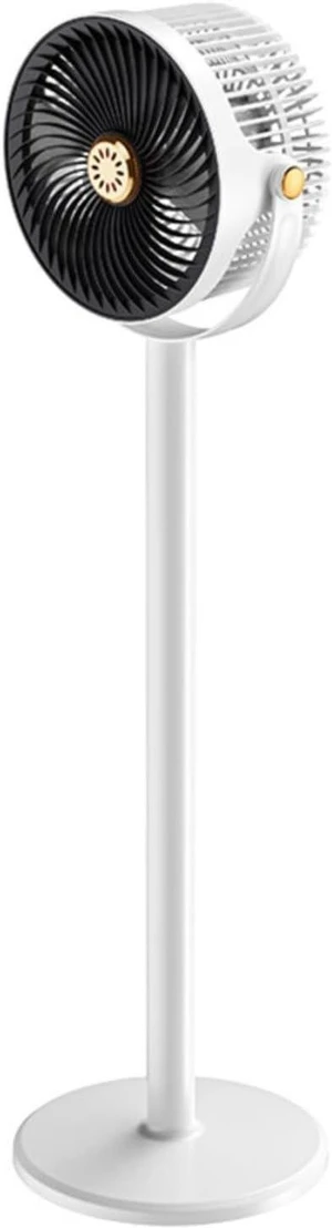 Quiet Standing Fan with 360° Oscillation, 5 Speeds, 20dB Whisper Mode, 4000mAh, Type-C Charging, Adjustable Height for Bedroom(White gray) Quiet Standing Fan with 360° Oscillation, 5 Speeds, 20dB Whisper Mode, 4000mAh, Type-C Charging, Adjustable Height for Bedroom(White gray)