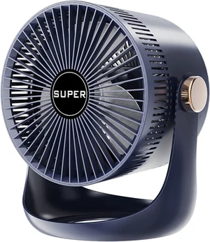Air Circulation Fan USB Charging Household Table Shaking Desktop(Blue) Air Circulation Fan USB Charging Household Table Shaking Desktop(Blue)