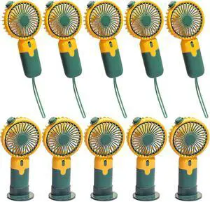 Usb Rechargeable Handheld Fan 10 Pcs, Mini Desk, 6.1 In, 1-3H Battery Usb Rechargeable Handheld Fan 10 Pcs, Mini Desk, 6.1 In, 1-3H Battery