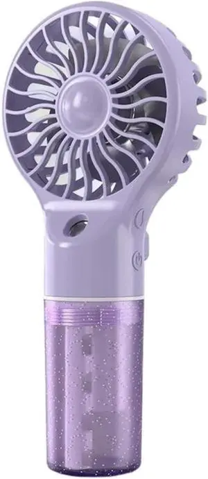 Handheld Mini Air Conditioner USB Rechargeable Portable Humidifying Fan(Lavender) Handheld Mini Air Conditioner USB Rechargeable Portable Humidifying Fan(Lavender)