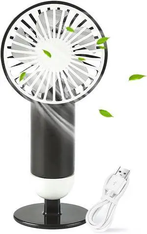 Mini Fan 500mah RechargeableCreative Usb Charging Portable Silent(Black) Mini Fan 500mah RechargeableCreative Usb Charging Portable Silent(Black)