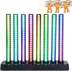 Led Music Spectrum Display, RGB Audio Level Bar Display Analyzer Board with Remote Control, 6 Mode Adjustable, 16 Colors, Stepless Brightness Adjustment, for Studio, Gaming Room, Home, Led Music Spectrum Display, RGB Audio Level Bar Display Analyzer Board with Remote Control, 6 Mode Adjustable, 16 Colors, Stepless Brightness Adjustment, for Studio, Gaming Room, Home,