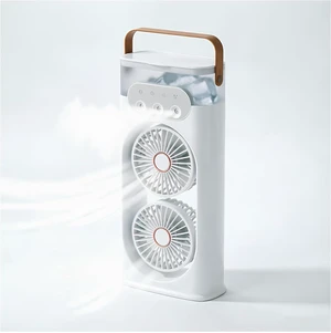 Table Fans for Bedroom Triple-Nozzle Dual-Head Humidifying Spray Aromatherapy Sleep 180° Wide-Angle Airflow For Home Room Office,white Table Fans for Bedroom Triple-Nozzle Dual-Head Humidifying Spray Aromatherapy Sleep 180° Wide-Angle Airflow For Home Room Office,white