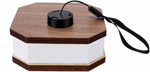 Jiawu Book Lamp, 2.5W 2 Colors USB Rechargeable Wooden Book Lamp, Folding Accordion with Magnetic Closure for Desk Decor Ambient Light Reading Travel (Black Walnut) Jiawu Book Lamp, 2.5W 2 Colors USB Rechargeable Wooden Book Lamp, Folding Accordion with Magnetic Closure for Desk Decor Ambient Light Reading Travel (Black Walnut)
