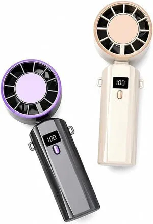 Handheld Fan, Portable Handheld Desk Fan USB Rechargeable,for Travel, Office(Purple white 2pcs) Handheld Fan, Portable Handheld Desk Fan USB Rechargeable,for Travel, Office(Purple white 2pcs)