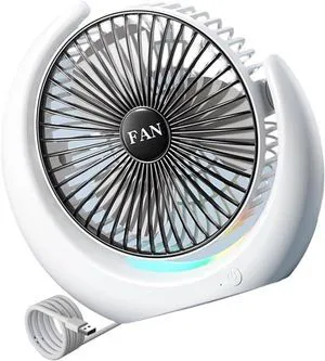 Portable Fan, with Light Small Air Circulation Bedroom Offices Cooling Texture Suitable for or Outdoor(Black,Plug in Model) Portable Fan, with Light Small Air Circulation Bedroom Offices Cooling Texture Suitable for or Outdoor(Black,Plug in Model)