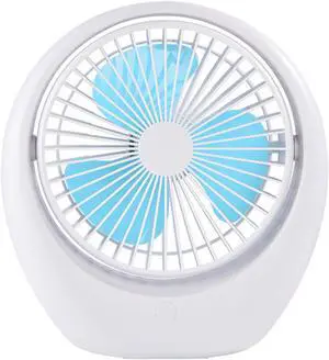 Portable Fan, USB, Desk, Low Noise, 3Speeds Desktop with Powered Strong Wind Cooling(Blue White Shell) Portable Fan, USB, Desk, Low Noise, 3Speeds Desktop with Powered Strong Wind Cooling(Blue White Shell)