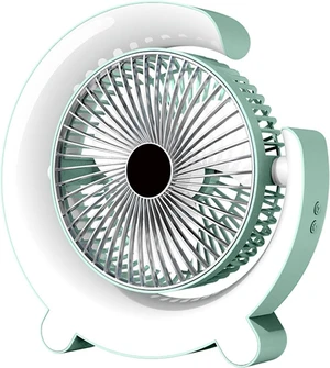 Portable Fan, Electric Table USB Small Cooling with Colorful Light Desk for Room USB Desktop(Green) Portable Fan, Electric Table USB Small Cooling with Colorful Light Desk for Room USB Desktop(Green)