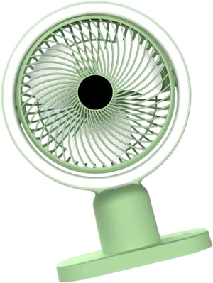 Portable Fan, Individual with LED Light Option Low Noise Design USB Cooling Great for Bedroom Offices(Green,Light) Portable Fan, Individual with LED Light Option Low Noise Design USB Cooling Great for Bedroom Offices(Green,Light)