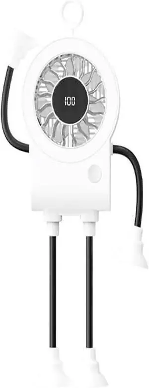 Portable Fan, 5 Speed Powerful Cooling Tool for Home Gym Offices Use with Suction Cup(White) Portable Fan, 5 Speed Powerful Cooling Tool for Home Gym Offices Use with Suction Cup(White)