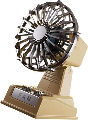Portable Fan, with Quiet Motor and Flexible Rotation Small Offices Texture for Workspaces Low Noise(Yellow) Portable Fan, with Quiet Motor and Flexible Rotation Small Offices Texture for Workspaces Low Noise(Yellow)