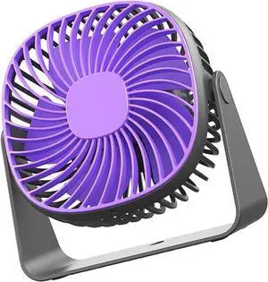 Portable Fan, LED Night Light, 5 Low Noise Design for Bedroom Travel USB for Study Room(Purple) Portable Fan, LED Night Light, 5 Low Noise Design for Bedroom Travel USB for Study Room(Purple)