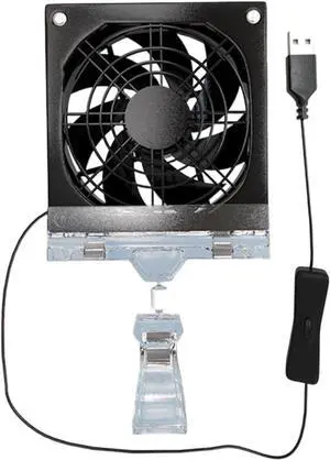 Portable Fan, 8cm Adjustable Clip Switches Control and Mesh for Fish Tanks Electronics Angled USB(Single) Portable Fan, 8cm Adjustable Clip Switches Control and Mesh for Fish Tanks Electronics Angled USB(Single)