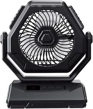 Portable Fan, USB 6000mAh Operated Table Hanging Camping with 3 Gear LED Light Garden(Green,None Shake Head) Portable Fan, USB 6000mAh Operated Table Hanging Camping with 3 Gear LED Light Garden(Green,None Shake Head)