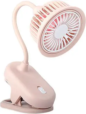 Portable Fan, Clip on Cute USB Desk Lightweight Cooling ABS for Camping Travel(A) Portable Fan, Clip on Cute USB Desk Lightweight Cooling ABS for Camping Travel(A)