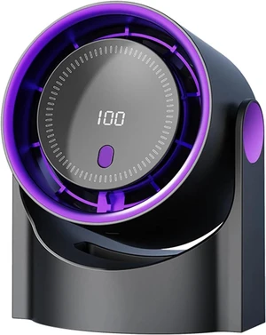 Handheld Fan, 100 Level Portable Bladeless Fan USB Rechargeable High-Speed Circulating Electric Personal For Camping Hiking,for Outdoors/Travel/Camping(PURPLE) Handheld Fan, 100 Level Portable Bladeless Fan USB Rechargeable High-Speed Circulating Electric Personal For Camping Hiking,for Outdoors/Travel/Camping(PURPLE)