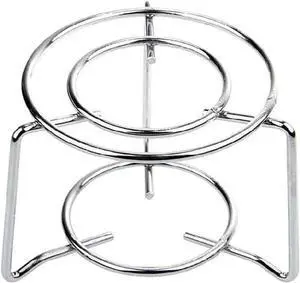Compact Coffee Pot Stove Stand for Moka Pots and Kettles, Stainless Steel Gas Burner Support for Efficient Outdoor Cooking, Silver Compact Coffee Pot Stove Stand for Moka Pots and Kettles, Stainless Steel Gas Burner Support for Efficient Outdoor Cooking, Silver