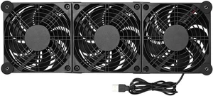 USB Fan Computer Fan, USB Powered PC Cooling Pad with 120mm Quiet Fan for Laptops, Routers, Gaming Consoles, Home or Office Use(Triple Fans) USB Fan Computer Fan, USB Powered PC Cooling Pad with 120mm Quiet Fan for Laptops, Routers, Gaming Consoles, Home or Office Use(Triple Fans)