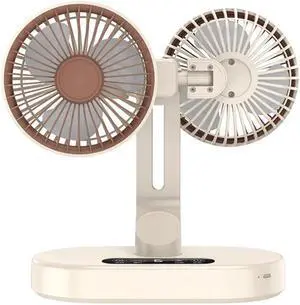 Rechargeable USB Dual-Head Fan,Desk Fan For Bedroom, Quiet Table Fan, 360° Rotation 6 Quiet Settings And 9-hour Smart Timer For Tent Outdoor Travel Office RV Rechargeable USB Dual-Head Fan,Desk Fan For Bedroom, Quiet Table Fan, 360° Rotation 6 Quiet Settings And 9-hour Smart Timer For Tent Outdoor Travel Office RV
