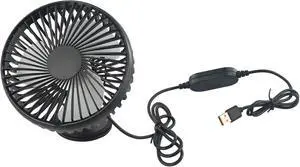 USB Car Fan with Adjustable Airflow and Suction Cup, Compact Design for 12/24V Vehicles and Home Use (suction cup) USB Car Fan with Adjustable Airflow and Suction Cup, Compact Design for 12/24V Vehicles and Home Use (suction cup)