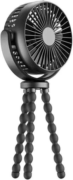 fan, 3 Speed USB Rechargeable Desk Fan With Flexible Folding Tripod 360° Rotation(Black,2600mah) fan, 3 Speed USB Rechargeable Desk Fan With Flexible Folding Tripod 360° Rotation(Black,2600mah)