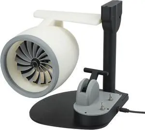 USB Powered Aircraft Engine Fan with Humidifier Function, Adjustable Airflow and Soothing LED Tail Flame Light for Use in Office and Home Environments (Red) USB Powered Aircraft Engine Fan with Humidifier Function, Adjustable Airflow and Soothing LED Tail Flame Light for Use in Office and Home Environments (Red)