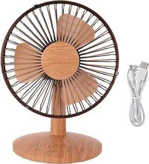 USB Small Desk Fan Battery Operated Fan Cordless Portable 2 Speed Quiet Oscillating with Removable Blades Wood Grain for Home Office Camping Travel USB Small Desk Fan Battery Operated Fan Cordless Portable 2 Speed Quiet Oscillating with Removable Blades Wood Grain for Home Office Camping Travel