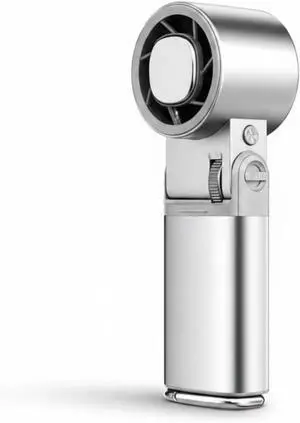 predolo Foldable Personal Cooling Fan Handheld Cooling Fan Cold Air Mode for Travel, Outdoor, Silver predolo Foldable Personal Cooling Fan Handheld Cooling Fan Cold Air Mode for Travel, Outdoor, Silver
