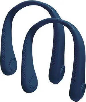Portable Neck Fan - 3 speed, USB Recharge, Quiet, Hands Free - Great for Summer, Office, outdoor & Work(Blue,2PCS) Portable Neck Fan - 3 speed, USB Recharge, Quiet, Hands Free - Great for Summer, Office, outdoor & Work(Blue,2PCS)