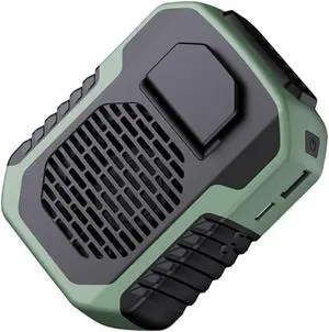 Portable Waist Fan, Portable USB Rechargeable Bladeless Waist Clip And Neck Fan With Power Bank Function For Outdoor Use(Dark Green) Portable Waist Fan, Portable USB Rechargeable Bladeless Waist Clip And Neck Fan With Power Bank Function For Outdoor Use(Dark Green)