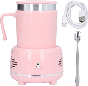 Cooler Warmer Cup, Dual - Mode Electric Cup Cooler and Heater with Fast Cooling Heating, Aluminum Body Desktop Beverage Warmer for Home Office Car (Roseate) Cooler Warmer Cup, Dual - Mode Electric Cup Cooler and Heater with Fast Cooling Heating, Aluminum Body Desktop Beverage Warmer for Home Office Car (Roseate)