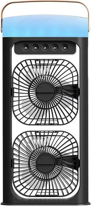 Portable Head Mists Fan with 500ML Water and Night Light for Home Outdoor Use Portable Head Mists Fan with 500ML Water and Night Light for Home Outdoor Use