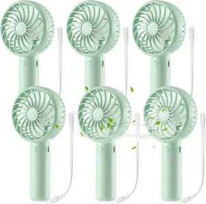 Tujoe 6 Pcs Mini Powerful Handheld Fan 3 Speed Personal Small Portable Rechargeable Fan with Base USB for Women Eyelash Makeup Office Travel Beach Indoor Outdoor (Sage Green) Tujoe 6 Pcs Mini Powerful Handheld Fan 3 Speed Personal Small Portable Rechargeable Fan with Base USB for Women Eyelash Makeup Office Travel Beach Indoor Outdoor (Sage Green)