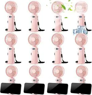 12 Pack Mighty Portable Fan - 3 IN 1 Portable Fan for Travel 5-Speed Rechargeable Fan For Travel, Office, Outdoor, Eyelash Drying, Lightweight, Small Cooling Fans for Women Men Kids Outdoor (4 Colors) 12 Pack Mighty Portable Fan - 3 IN 1 Portable Fan for Travel 5-Speed Rechargeable Fan For Travel, Office, Outdoor, Eyelash Drying, Lightweight, Small Cooling Fans for Women Men Kids Outdoor (4 Colors)