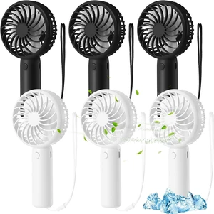Tujoe 6 Pcs Mini Powerful Handheld Fan 3 Speed Personal Small Portable Rechargeable Fan with Base USB for Women Eyelash Makeup Office Travel Beach Indoor Outdoor (Black,White) Tujoe 6 Pcs Mini Powerful Handheld Fan 3 Speed Personal Small Portable Rechargeable Fan with Base USB for Women Eyelash Makeup Office Travel Beach Indoor Outdoor (Black,White)