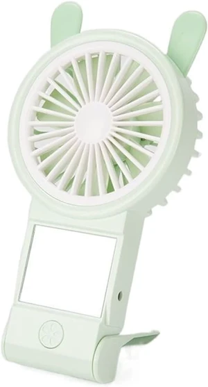 Summer Mini Fan USB Rechargeable Portable Cute Mute Cooling(Greenrabbit) Summer Mini Fan USB Rechargeable Portable Cute Mute Cooling(Greenrabbit)