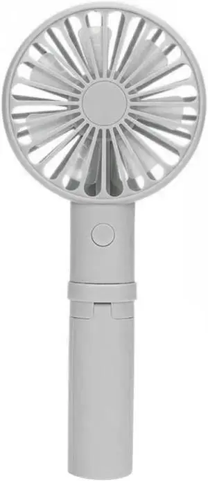 Foldable Triangle Bracket Fan USB Rechargeable Handheld Pocket Fans(Light Grey 500mah) Foldable Triangle Bracket Fan USB Rechargeable Handheld Pocket Fans(Light Grey 500mah)