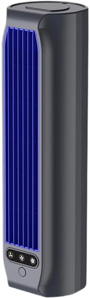 Tower Fan USB Rechargeable Desk Fan Bladeless Portable Quiet Cooling Fan with Three Speeds and Brushless Motor Air Circulation Suitable for Bedroom, Gray Tower Fan USB Rechargeable Desk Fan Bladeless Portable Quiet Cooling Fan with Three Speeds and Brushless Motor Air Circulation Suitable for Bedroom, Gray