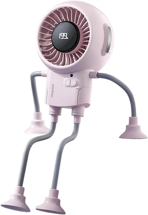 PANGBOER Adorable Desktop Electric Fan with Digital Temperature Display 5W Energy 360 Movement for Window Installation Long Battery Life Fan PANGBOER Adorable Desktop Electric Fan with Digital Temperature Display 5W Energy 360 Movement for Window Installation Long Battery Life Fan