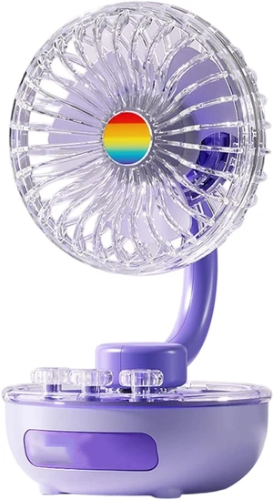 Portable Desktop Fan USB Rechargeable Desk Outdoor Desk Fan with LED Light 3 Speed Portable Desktop for Bedroom Portable Desktop Fan USB Rechargeable Desk Outdoor Desk Fan with LED Light 3 Speed Portable Desktop for Bedroom