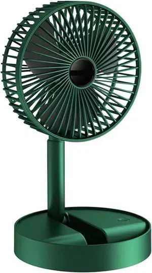handheld fan, Desktop Electric Fan 180 Degree Adjustable Portable Telescopic USB Rechargeable Wireless Floor Standing Mini(Green) handheld fan, Desktop Electric Fan 180 Degree Adjustable Portable Telescopic USB Rechargeable Wireless Floor Standing Mini(Green)
