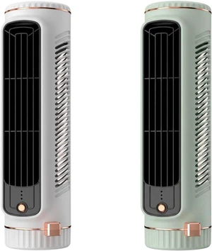 2 Pack Cooling Tower Fans, Portable Desktop Cold Air Fans 2-in-1 Stand/lay Flat Design, Usb Rechargeable, White & Green Cold Air Fan Desk Fan for Bedroom 2 Pack Cooling Tower Fans, Portable Desktop Cold Air Fans 2-in-1 Stand/lay Flat Design, Usb Rechargeable, White & Green Cold Air Fan Desk Fan for Bedroom