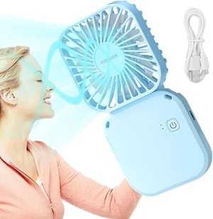 Personal Neck Fan 3-in-1 Cooling Desk Fans Small Quiet 180-Degree Rotation Fan (Blue),Handheld Fans Personal Neck Fan 3-in-1 Cooling Desk Fans Small Quiet 180-Degree Rotation Fan (Blue),Handheld Fans