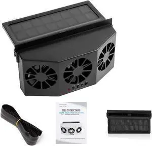 3 Head Coolers Car Fan USB/Solar Energy Cooling Vent Exhaust Portable Car Coolers Fan Exhaust Radiator Cooling Solar 3 Head Coolers Car Fan USB/Solar Energy Cooling Vent Exhaust Portable Car Coolers Fan Exhaust Radiator Cooling Solar