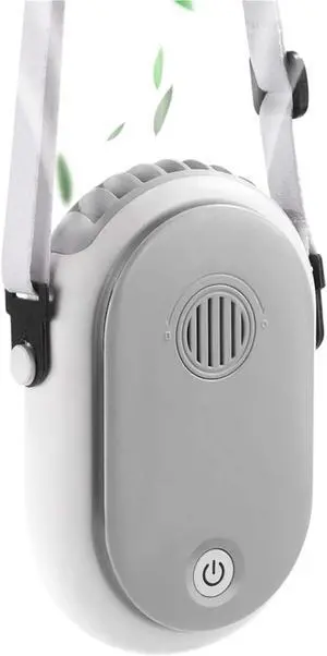 Handheld Fan, 2Pcs Mini Portable Rechargeable Hanging Neck Fan with Adjustable Lanyard 3 Speed,for Travel, Office(Gray) Handheld Fan, 2Pcs Mini Portable Rechargeable Hanging Neck Fan with Adjustable Lanyard 3 Speed,for Travel, Office(Gray)