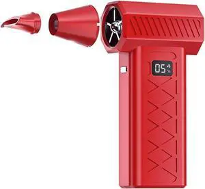 Blower fan, USB Rechargeable High Speed Turbo Fan With LED Display Portable Powerful Air Blower For Outdoor And Home Use(Red) Blower fan, USB Rechargeable High Speed Turbo Fan With LED Display Portable Powerful Air Blower For Outdoor And Home Use(Red)