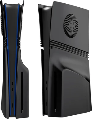 Cover Plates for PS5 Pro Disc Edition with Cooling Vent, PS5 Pro Faceplate ABS Hard Shockproof Anti-Scratch Dustproof Protective Plates, Replacement Side Shell Skin Case for PlayStation 5 Pro -Black Cover Plates for PS5 Pro Disc Edition with Cooling Vent, PS5 Pro Faceplate ABS Hard Shockproof Anti-Scratch Dustproof Protective Plates, Replacement Side Shell Skin Case for PlayStation 5 Pro -Black