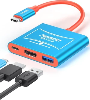 JEMDO Switch 2 Dock for TV, 4K@144Hz HDR Output, HDMI 2.1 USB-C Adapter with 48Gbps,Portable PD 100W Fast Charging & USB 3.0 Dock,Fully Compatible with Nintendo Switch 2 (V22.1.0+) / OLED / 2017 JEMDO Switch 2 Dock for TV, 4K@144Hz HDR Output, HDMI 2.1 USB-C Adapter with 48Gbps,Portable PD 100W Fast Charging & USB 3.0 Dock,Fully Compatible with Nintendo Switch 2 (V22.1.0+) / OLED / 2017