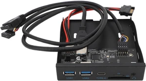 Front Panel USB 3.0 Hub, 3.5 Inches USB Hub Front Panel 19PIN to C Port with 2xUSB3.0, 1xTYPE C, HD Sound, SD Card/TF Card Reader for Windows, OS X, Linux Front Panel USB 3.0 Hub, 3.5 Inches USB Hub Front Panel 19PIN to C Port with 2xUSB3.0, 1xTYPE C, HD Sound, SD Card/TF Card Reader for Windows, OS X, Linux
