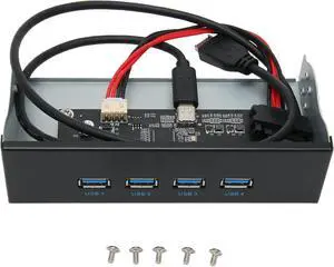 Cryfokt USB 3.2 Front Panel Hub with 4 Ports for HighSpeed Data Transfer in Desktop Systems, 5.25" Optical Drive Extension Panel (Optical Drive 4USB Type E) Cryfokt USB 3.2 Front Panel Hub with 4 Ports for HighSpeed Data Transfer in Desktop Systems, 5.25" Optical Drive Extension Panel (Optical Drive 4USB Type E)